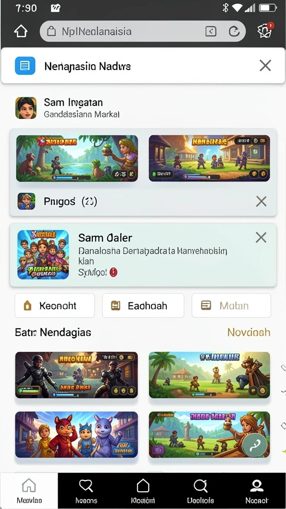 Tampilan utama aplikasi <strong>777LUCKY</strong> yang menarik.