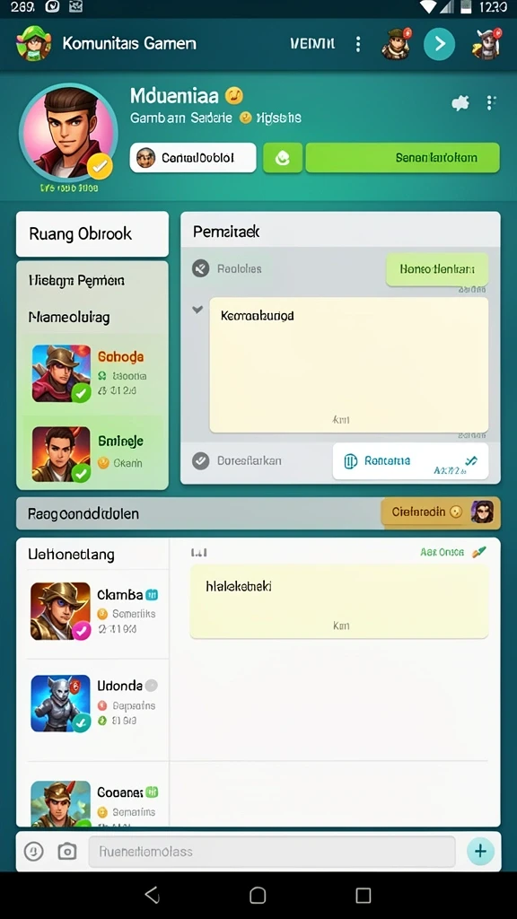 Menampilkan grafik atraktif dari karakter utama.