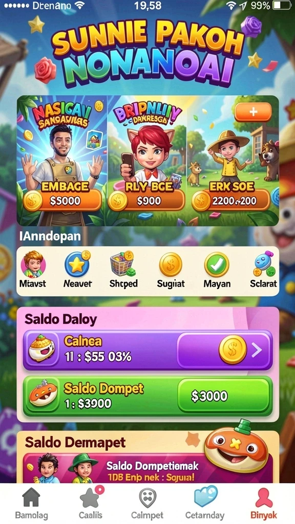 Beragam pilihan permainan yang tersedia untuk dinikmati.