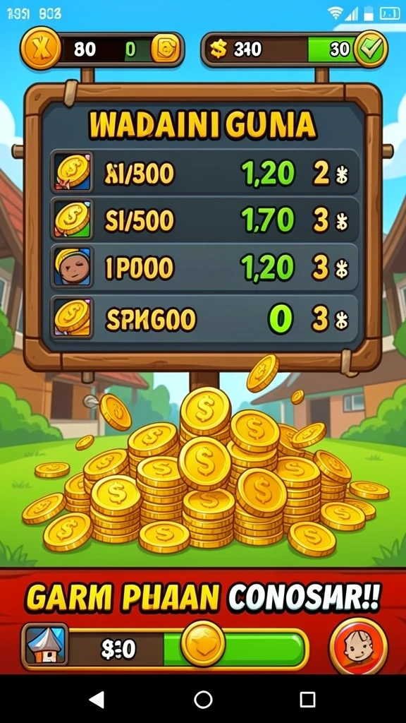 Pengguna dapat melihat leaderboard dan pencapaian mereka.
