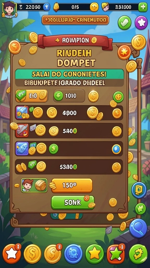 Sistem rewards yang menguntungkan pemain.