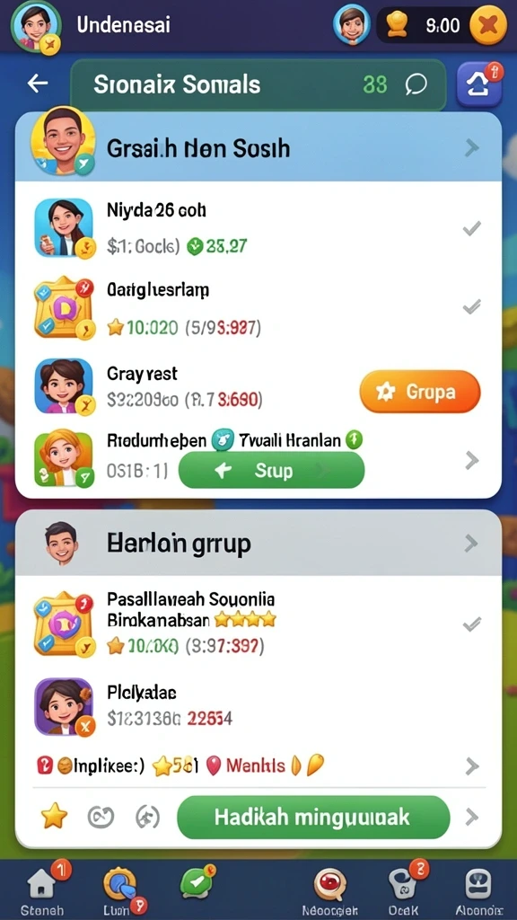 Mode permainan yang bervariasi dan menyenangkan.