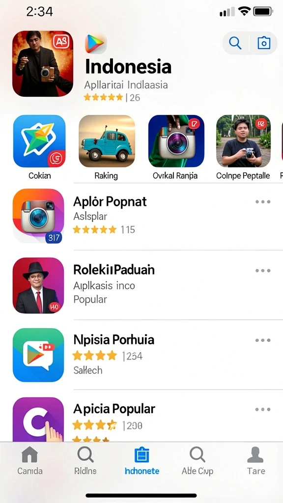 Tampilan awal yang menarik dan intuitif.