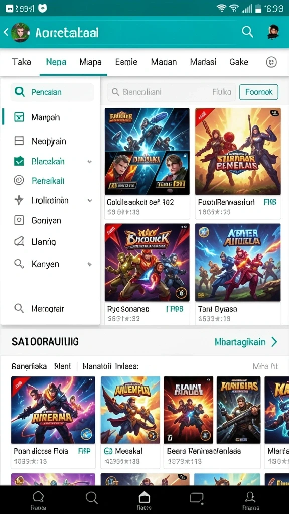 Tampilan antarmuka yang menarik dan mudah digunakan.
