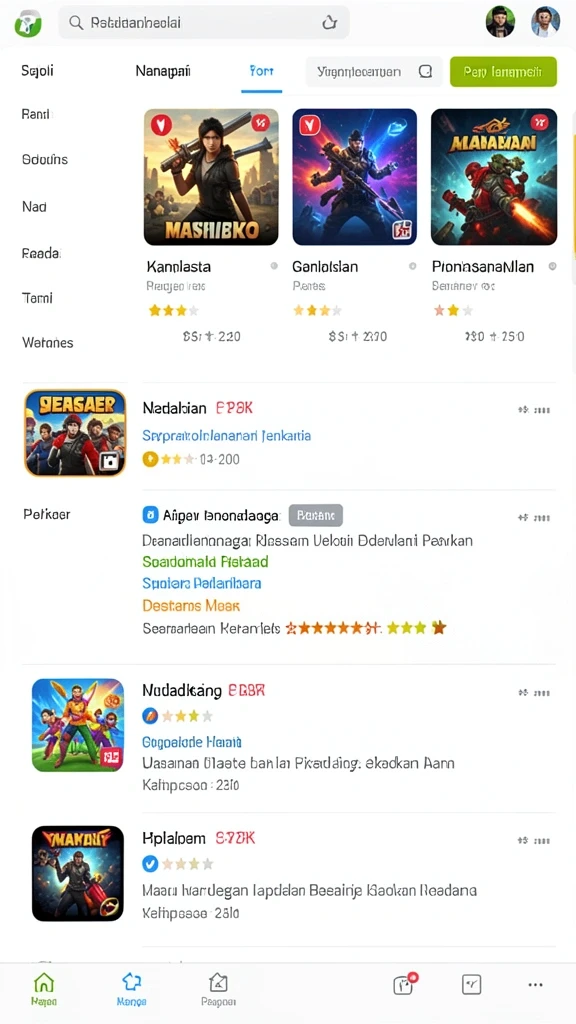 Fitur multiplayer untuk bermain dengan teman.