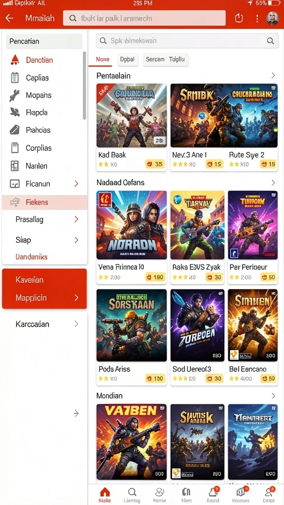 Fitur permainan live yang seru dan interaktif.