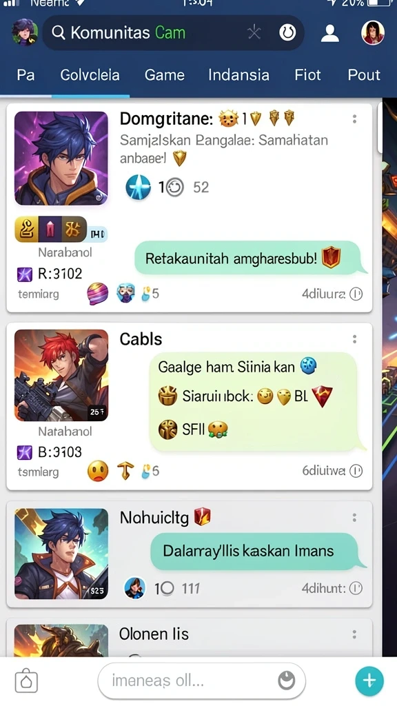 Screenshot bagian bonus dengan grafis menawan.