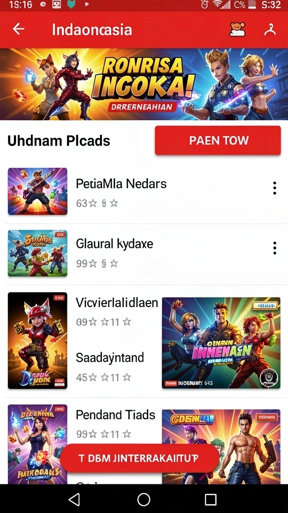 Beragam permainan menarik untuk dinikmati.