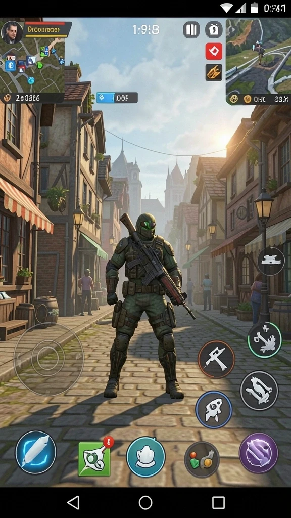 Screenshot menampilkan mode multiplayer dengan pemain aktif.