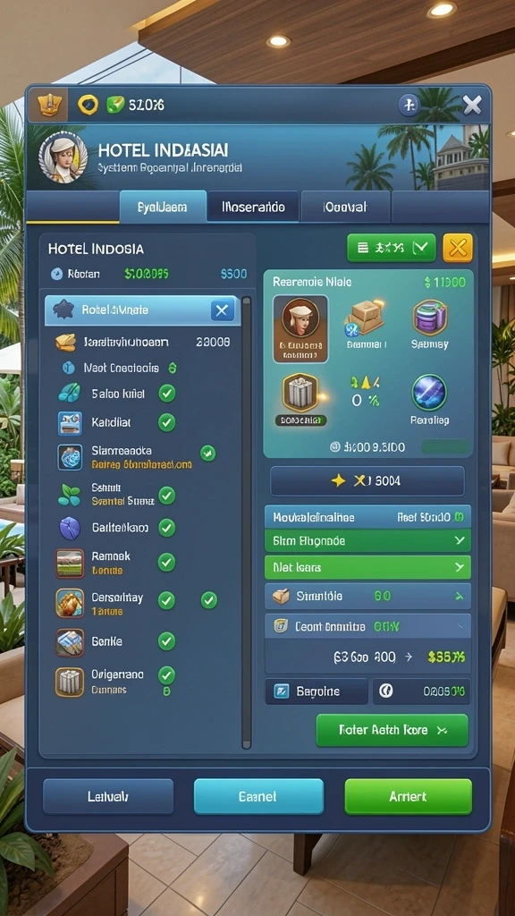 Screenshot menunjukkan tampilan level yang menantang.