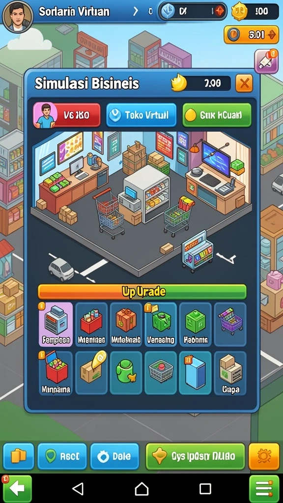 Screenshot menunjukkan sistem reward yang menarik.