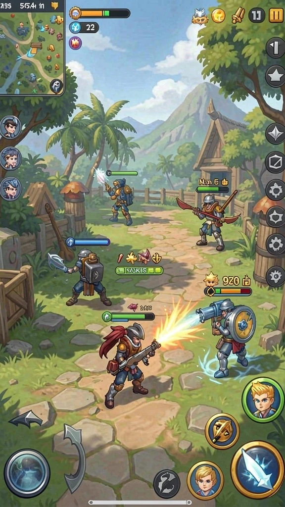 Tangkapan layar menunjukkan mode multiplayer dengan pemain yang berinteraksi.