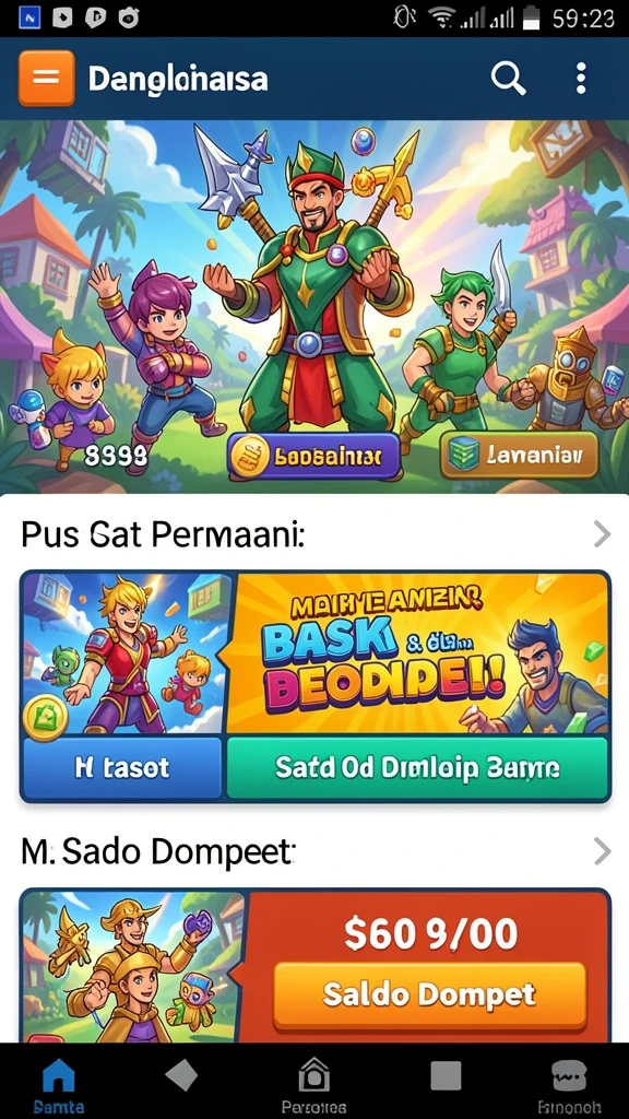 Mode permainan yang beragam dan seru.